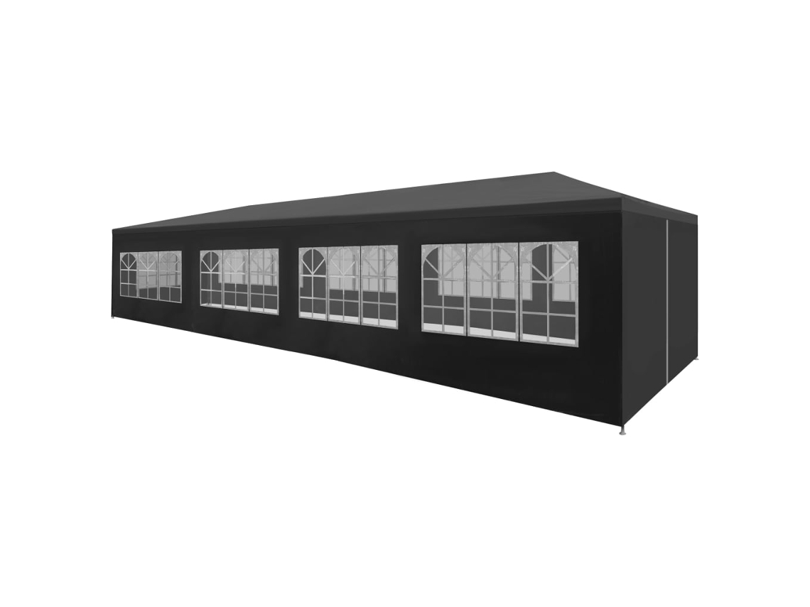 Carpa para fiestas 3x12 m antracita Dkd Home Decor
