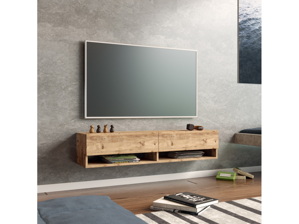 Mueble de TV [EN.CASA] (Aglomerado - Marrón - 29,5 x 140 x 31,5 cm)