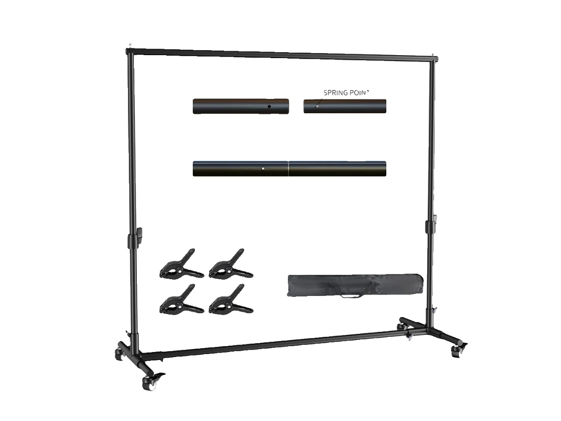 Fondos para estudio fotográfico, fondos para móviles, altura ajustable, 2 x 2 m