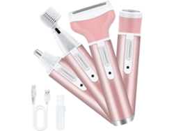 Aparato 4en1 Sin Cable Recargable Usb Para Eliminación Vello Facial Corporal Cejas Axilas Biquini Piernas