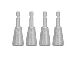 4 herramientas de torsión de alambre de acero fundido hexagonales de 1/4 de pulgada para cables de 2,5 mm², 4 mm² y 6 mm²