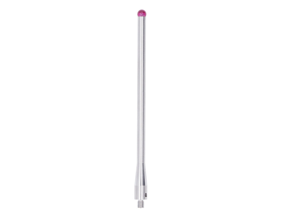 Sonda Táctil Cmm Con Punta De Bola Rubina 5.0mm Hilo M4 Vástago Acero Inoxidable 100mm Largo A‑5000‑7522