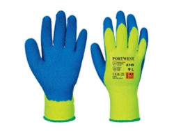Guante Cold Grip con protección y agarre en condiciones de frío / Azul Amarillo / M Portwest