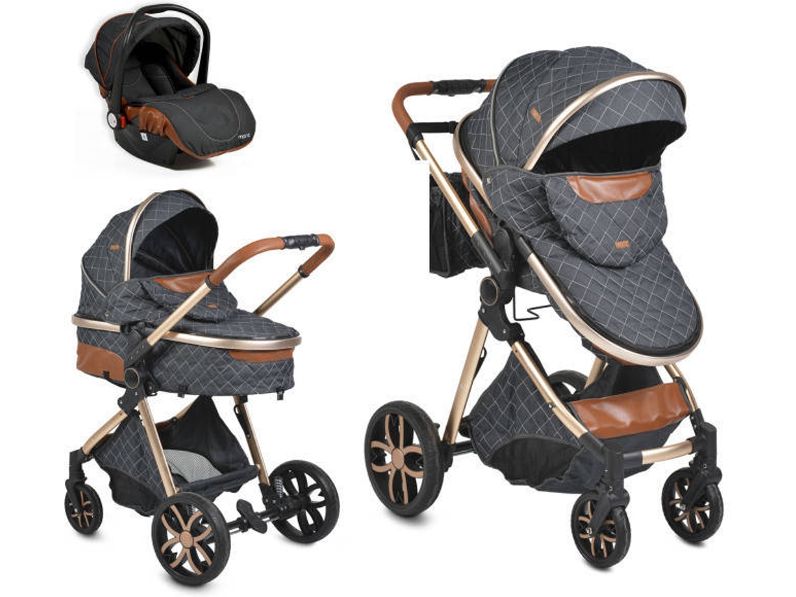 Carrito de Bebé CANGAROO Trio 3 in 1 Alma (60x74x30 cm)