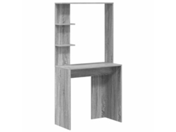 Escritorio Sonoma Gris | Escritorio secreter 78,5 x 37 x 154,5 cm Madera procesada
