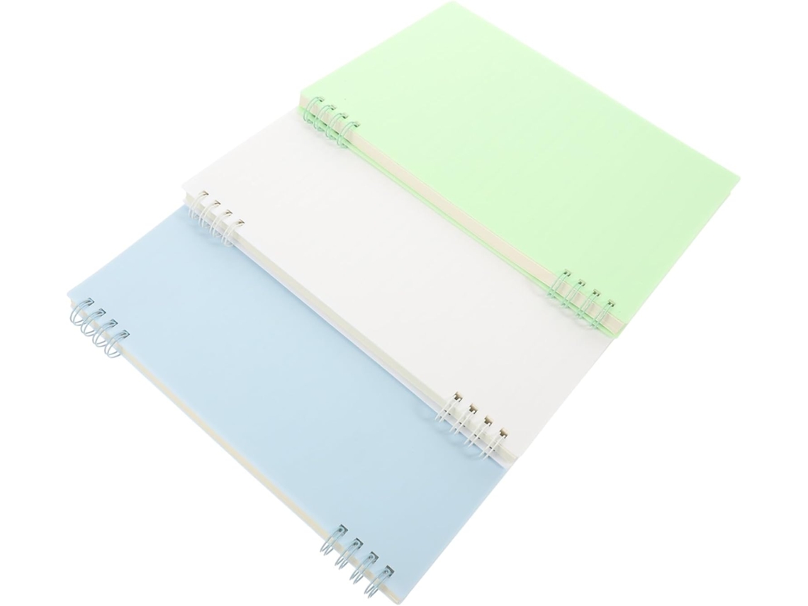 Conjunto De 3 Cadernos Espirais Compactos Com Linhas, Bloco De Notas Prático Para Casa, Escritório,