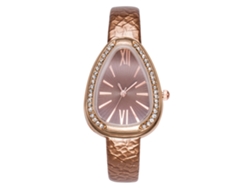 Reloj De Pulsera Analógico De Cuarzo Para Mujer Con Esfera Redonda, Estilo Moderno, Color Marrón.