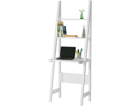 Escritorio con Estantería SOBUY FRG60-W (MDF - 64 x 39 x 180 cm)