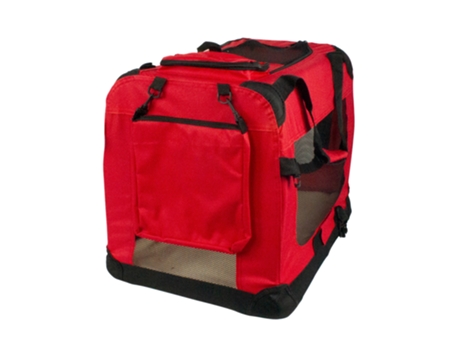 Transportín para Mascotas MOBICLINIC Plegable Rojo Balú (Talla: S - 50X34X36 cm)