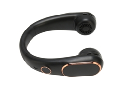 Ventilador De Cuello, 4 Velocidades, Silencioso, Sin Aspas, Recargable Por Usb, Batería De 2400 Mah, Pantalla Digital Led, Ventilador Portátil De Man