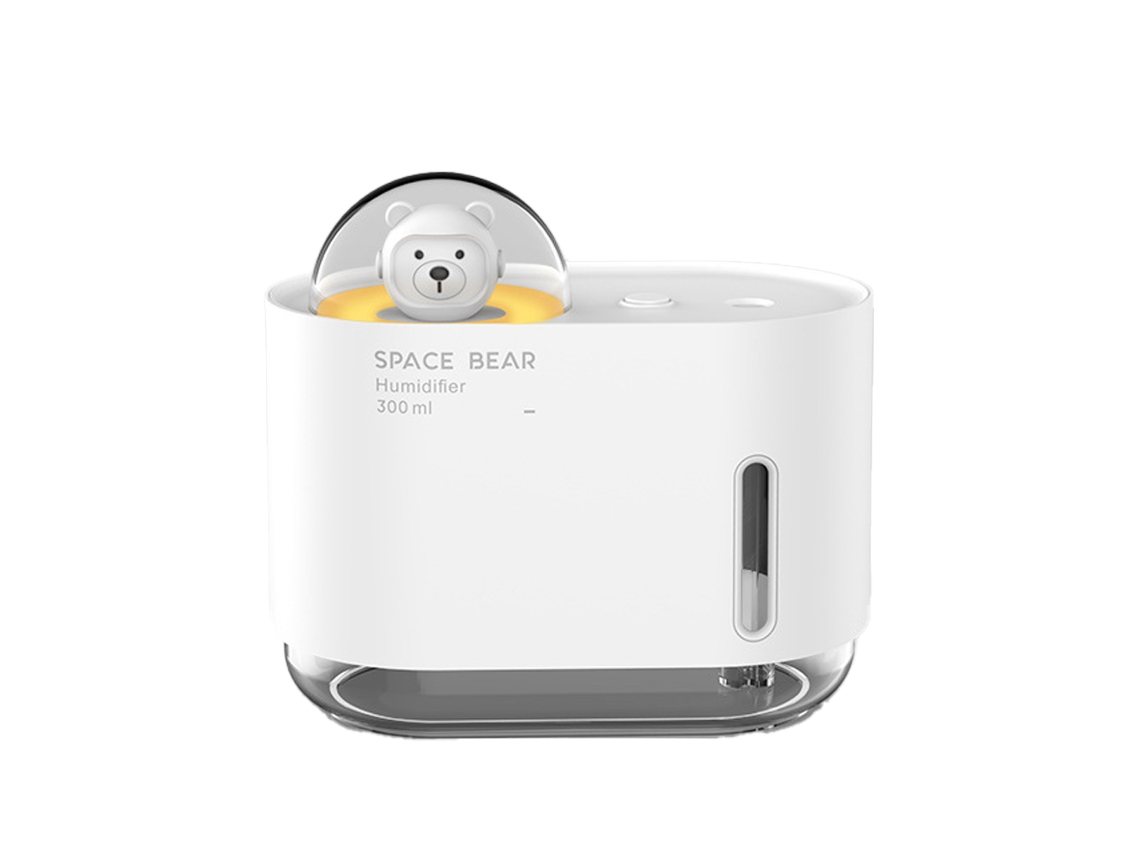 Humidificador USB de doble boquilla de 300 ml con luz nocturna Kofihety