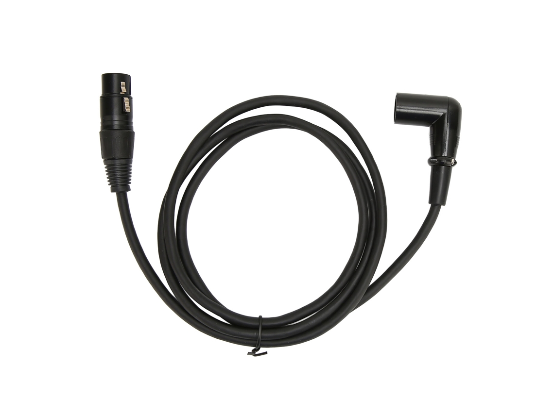 Cable Xlr Macho A Hembra En Ángulo Recto, Plateado, 3 Pines, 1,5 M, Para Amplificador De Micrófono