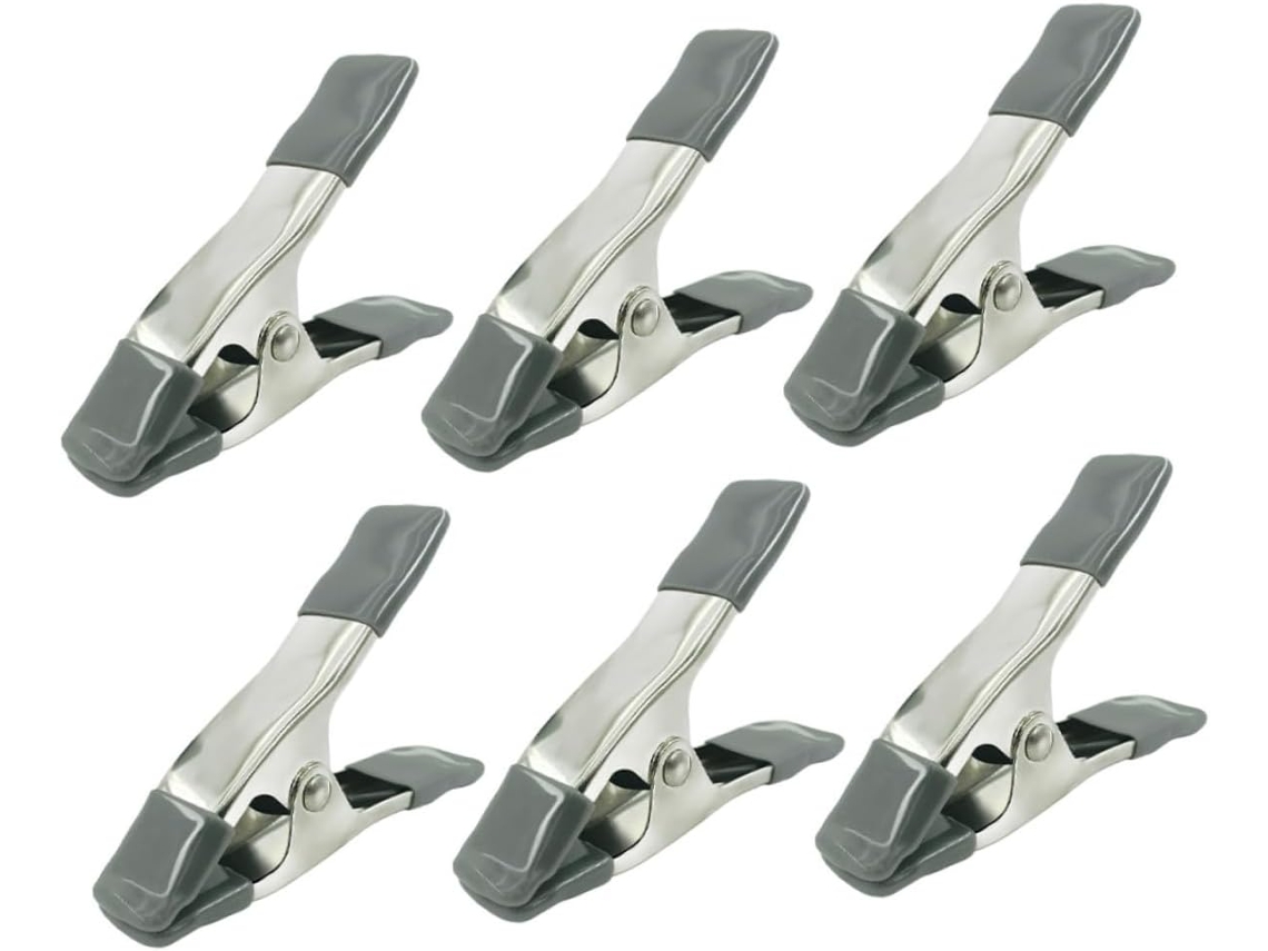 Juego De 6 Pinzas De Resorte Resistentes Para Fondos De Fotografía, 10 Cm, Hierro Grueso