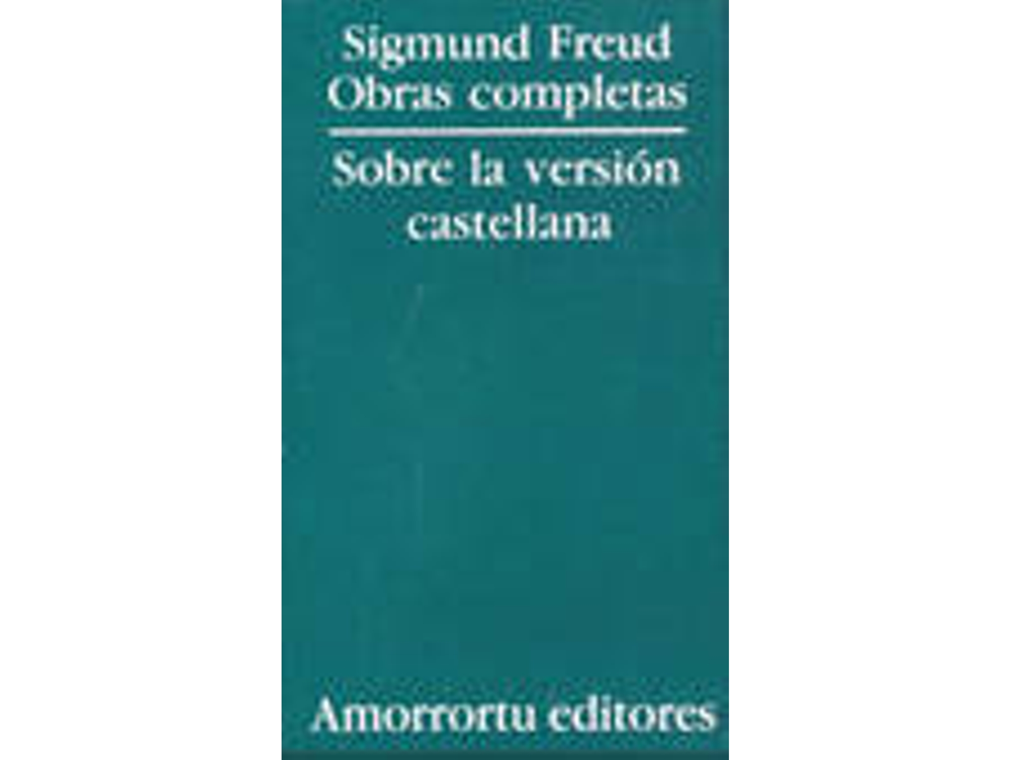 Libro Sobre La Versión Castellana de Sigmund Freud (Español)