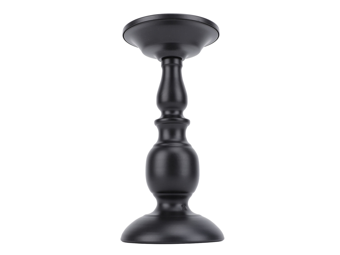 2026-porta Vela De Hierro Retro Metal Decorativo Elegante Para Mesa Boda Cena Fiesta Aniversario Negro