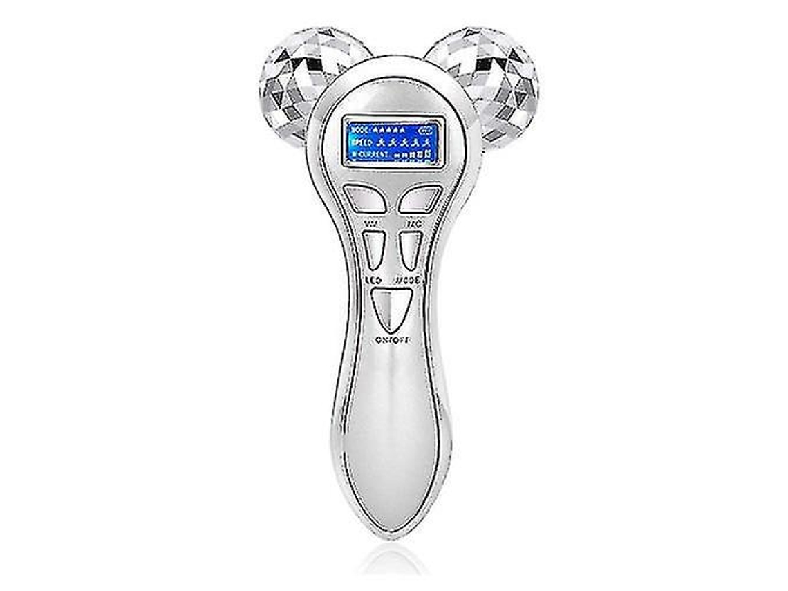 Rodillo De Belleza 4d Con Vibración De Microcorriente Que Reafirma Y Reafirma (blanco)