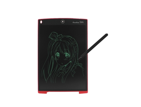 HowShow H12 12 pulgadas LCD Digital escritura dibujo tableta almohadillas de escritura tablero gráfico electrónico portátil rojo