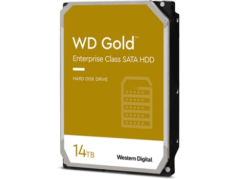 Disco Interno HDD WESTERN DIGITAL WD Gold (14000 GB - SATA)