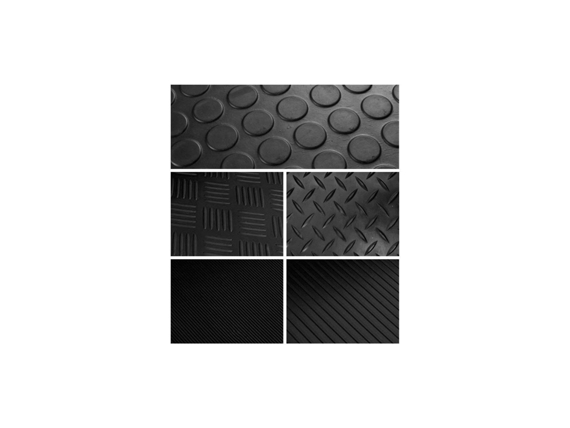 Estera Antideslizante Suelo Caucho Goma 3mm | Rollos | Pavimento Suelo Goma Tipo Checker 1,50m (ancho) X 15m (largo)