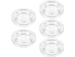 Tapones Para Orificios De Sombrilla De Silicona Transparente Anillos Desmontables Para Mesa De Exterior Kit De 5 Piezas Para Terrazas