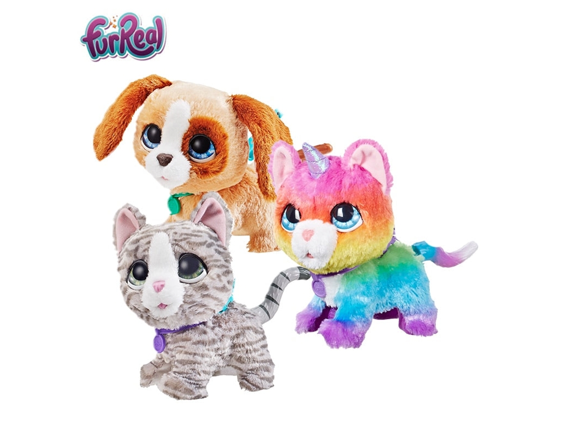 Big Wags Unicorn Cat Pet Friends Movible Sonando Lindo Muneco de Peluche Animal Gato Unicornio E5307 Worten.es
