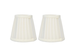 2 Pantallas De Lámpara Cilíndricas De Tela Con Clip Para Bombilla E14, Lámpara De Mesa/pared, 9,2 X 14,2 X 13 Cm