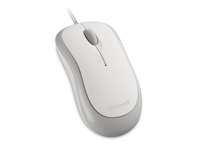 Ratón MICROSOFT L2 Basic (Cable USB - Casual - 1000 dpi - Blanco)