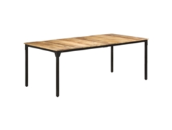 Mesa de comedor VIDAXL Marrón Madera (200x100x76 cm)