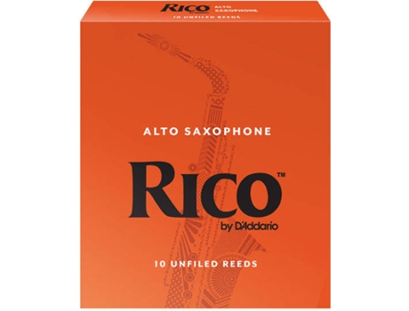 Cañas de Saxofón Alto DADDARIO Rico (10 Unidades - Fuerza 3,5)