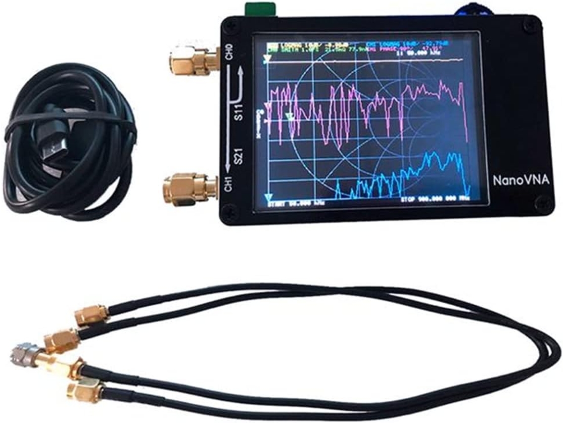 Analizador De Red Vna De 2,8 Pulgadas, 50 Khz - 900 Mhz, Antena Integrada, Batería