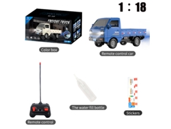 Coche RC Kf21 116 de 2,4 GHz que simula derrapes y escaladas, con spray y luces LED, juguete para niños, azul. Aeuzwr