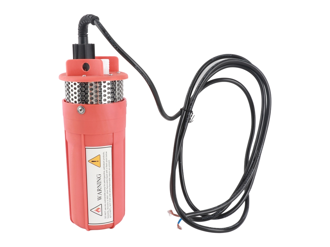 Bomba sumergible solar para pozo de 30 m, 6,5 l, 24 V CC