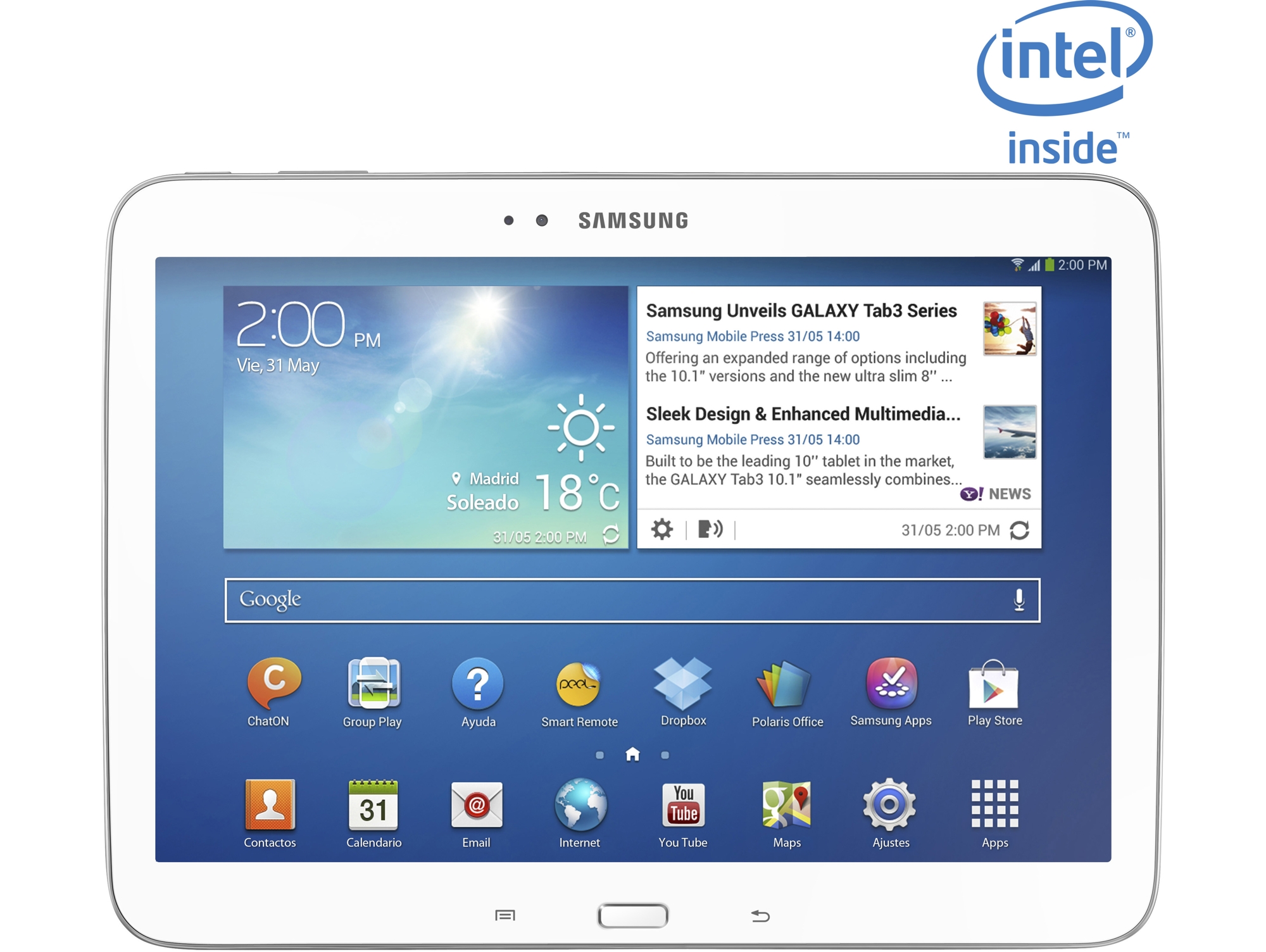 Tablet SAMSUNG Galaxy Tab 3 (10.1'' - 16 GB - 1 GB RAM - Wi-Fi - Blanco)