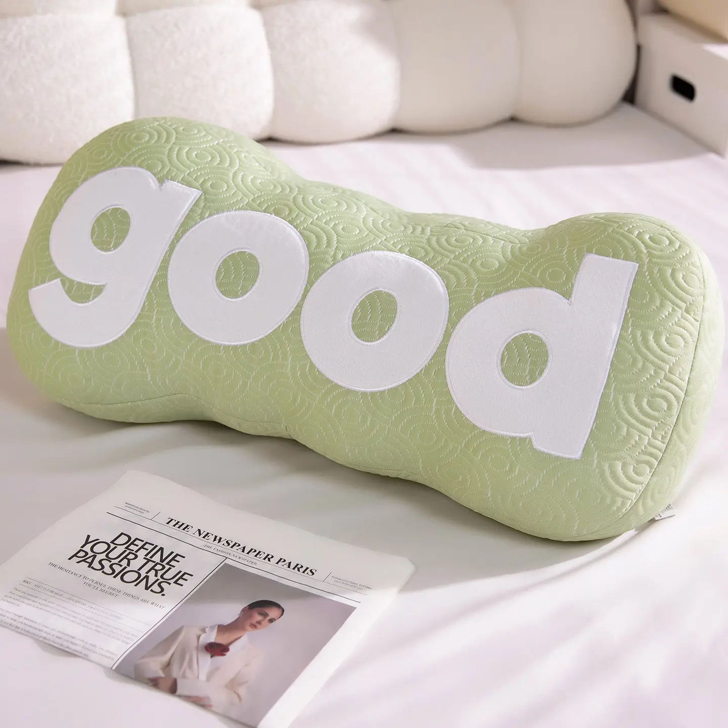 (verde 65 Cm) Cojín De Sofá De Seda Helada Tamaño Adulto Good