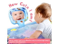 Jinwei-colchoneta De Agua Para Bebé Verano Con Espejo, Colchoneta Inflable Tiempo Barriga, Juguete Para Suelo