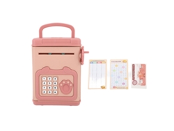 Hucha Portátil Automática Para Niños Con Código De 4 Dígitos Y Múltiples Funciones.