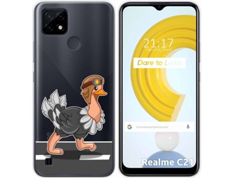 Carcasa Realme C21 TUMUNDOSMARTPHONE Avestruz Multicolor