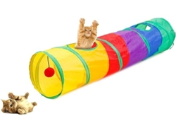 Túnel Plegable Para Gatos, Compacto Y Resistente: Ideal Para Conejos, Cobayas Y Otros Animales Pequeños, Con Un Diseño Ergonómico Para Uso D