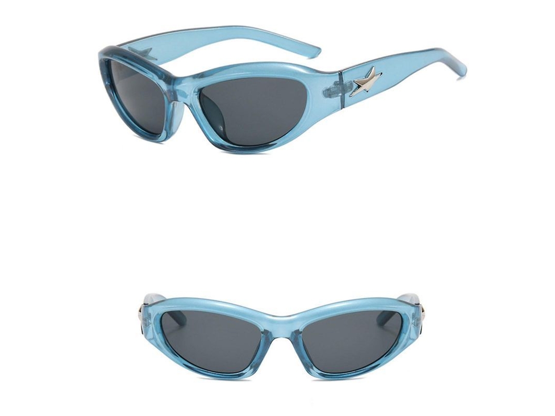 Gafas De Sol Cuadradas Gruesas Y2k Millennium Spicy Girls Con Protección Uv 400 Para Viajes, Vacaciones Y Senderismo.