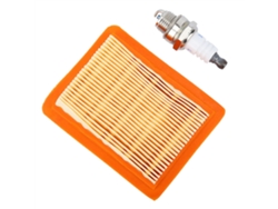 Kit de servicio con filtro de aire y bujía para desbrozadoras Stihl FS120, FS200 y FS250
