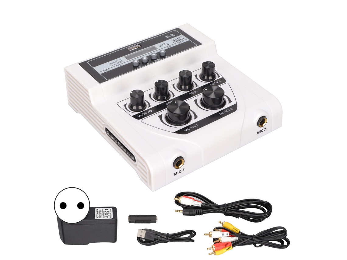 Mini Mezclador De Sonido Con Función De Grabación Bluetooth Y Mp3, Mezclador Estéreo Para Karaoke Doméstico, Compatible