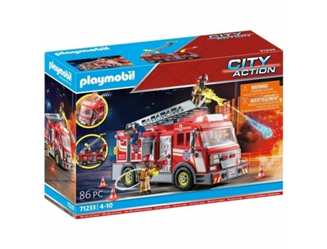 Playset PLAYMOBIL Fire Truck City Action 1 Pieza