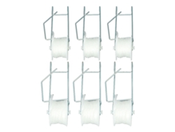Kit De 6 Ganchos De Soporte Para Tomates Con Cuerda Galvanizada De 15 M Para Invernadero.