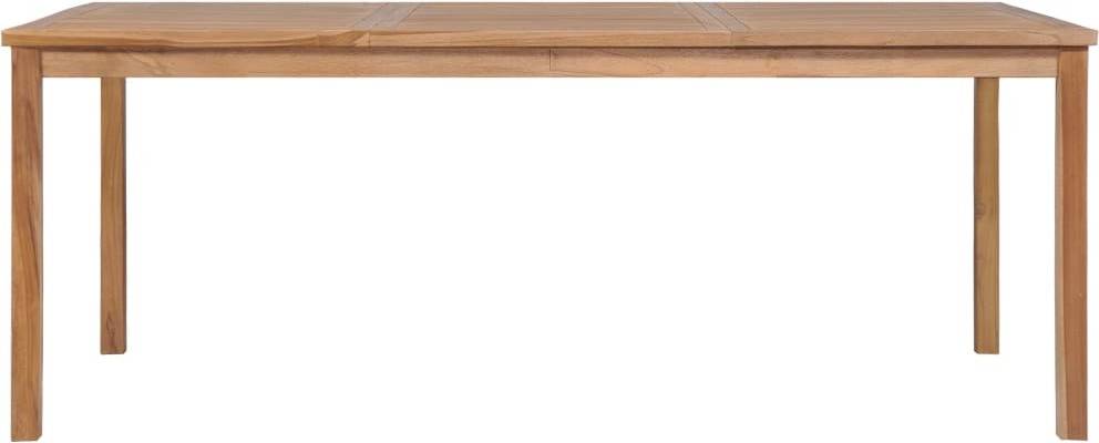 Vidaxl Madera Maciza teca comedor exterior 200x100x77 cm mesilla mueble de