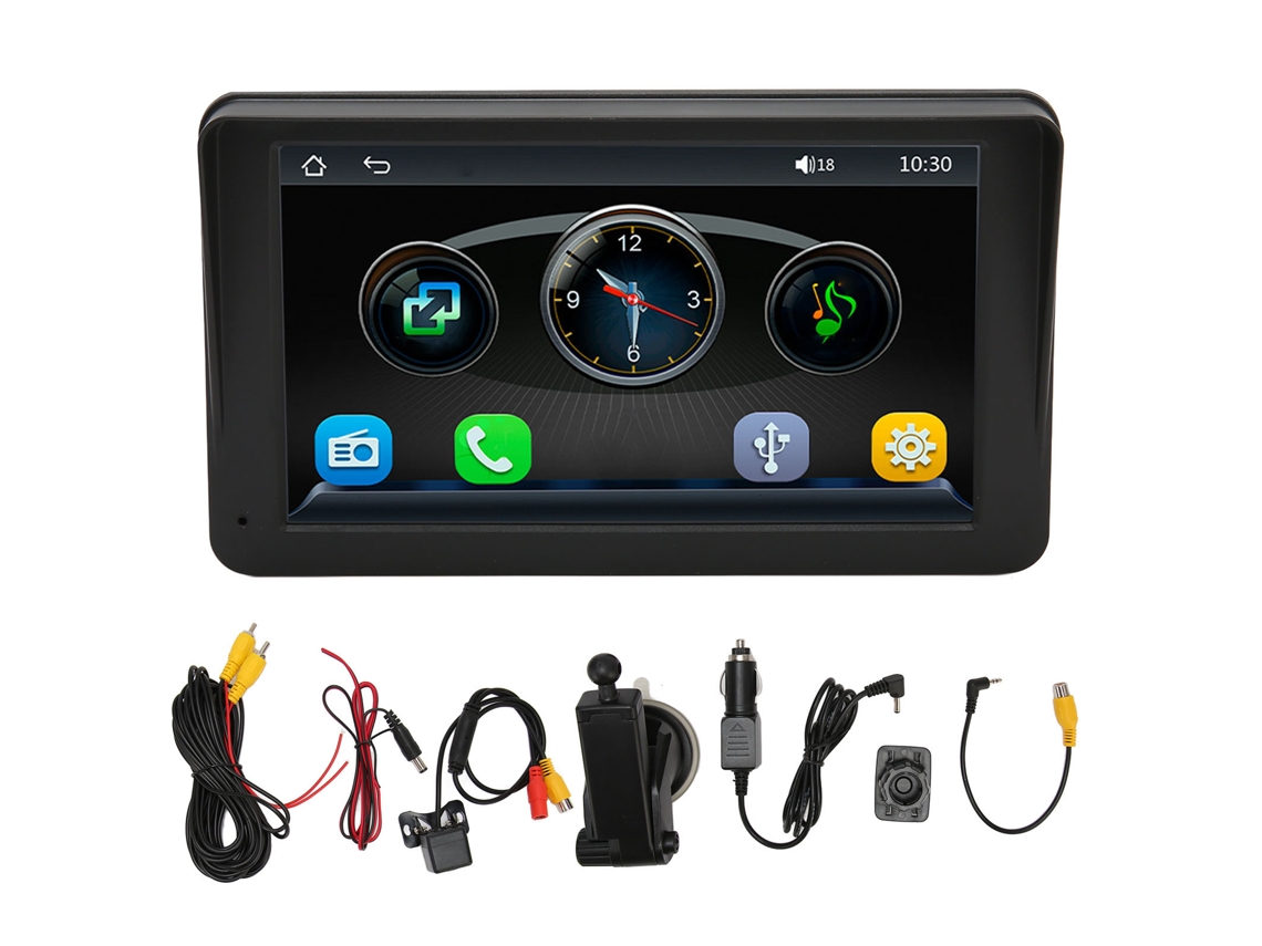 Reproductor Mp5 Para Coche Con Pantalla Táctil De 7 Pulgadas, Sistema Multimedia Estéreo Y Cámara De Visión Trasera Led.