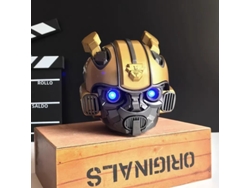 Altavoz Bluetooth Transformers Bumblebee Helmet H2 con radio FM, mini subwoofer, altavoz portátil con LED de dibujos animados, compatible con TF para niños Vayotoy