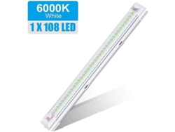 Bombilla LED para interior de coche, 108 SMD, 2200 lm, 12 V, 8 W, 330 mm, con interruptor de encendido/apagado, alto brillo.
