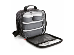 TATAY Urban Food Casual - Bolsa Térmica Porta Alimentos 3L con Recipientes. Chess