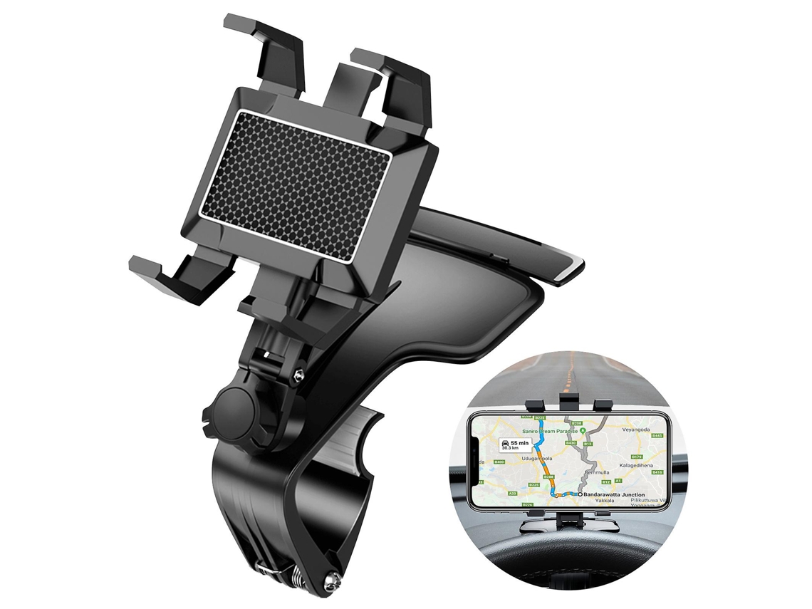 Car Phone Holder 360rotating Dashboard Bracket Car Rearview Mirror Cell Phone Mount Stand