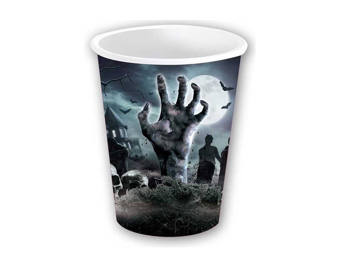 Tazas Desenchables GUIRCA Set de 6 vasos de cementerio de 240 ml (9 cm)